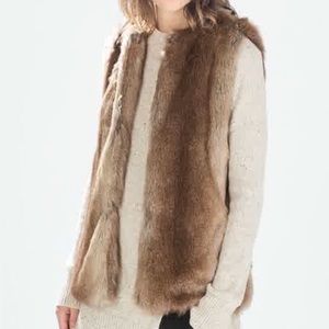 Size S - Zara - Trafaluc faux fur vest